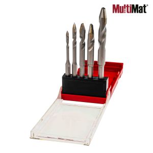 Свредла Асиметрични MultiMat® Asymmetrical 5бр. Ø4 6 8 10 12mm комплект